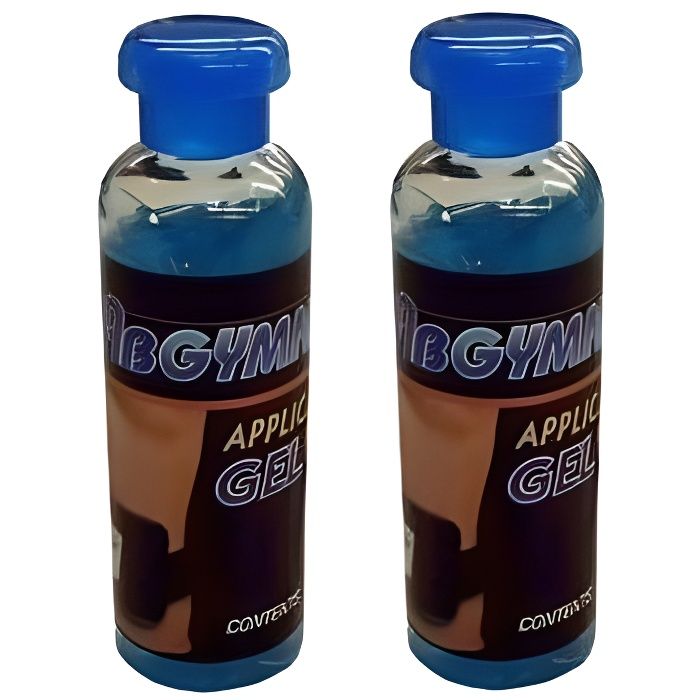 ABGYMNIC Lot de 2 flacons de gel conducteur pour appareils TENS, EMS et la plupart des système de tonification à électrode 100 ml