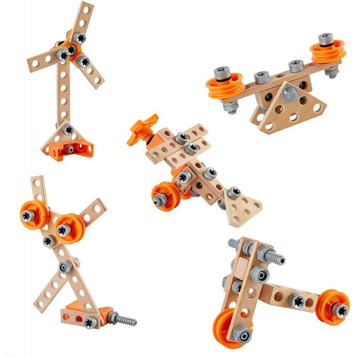 HAPE - Jeux de construction en bois - E3031 - Kit de construction et d'expérience pour inventeurs et ingénieurs débutants