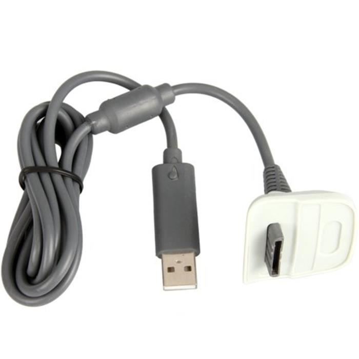 2 en 1 USB Charger Cable Wire pour manette sans fil Xbox 360 de Microsoft PC Accessoires pièces