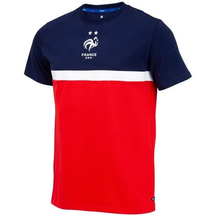 T-shirt FFF - Collection officielle Equipe de France de Football - Taille enfant garçon 4 ans