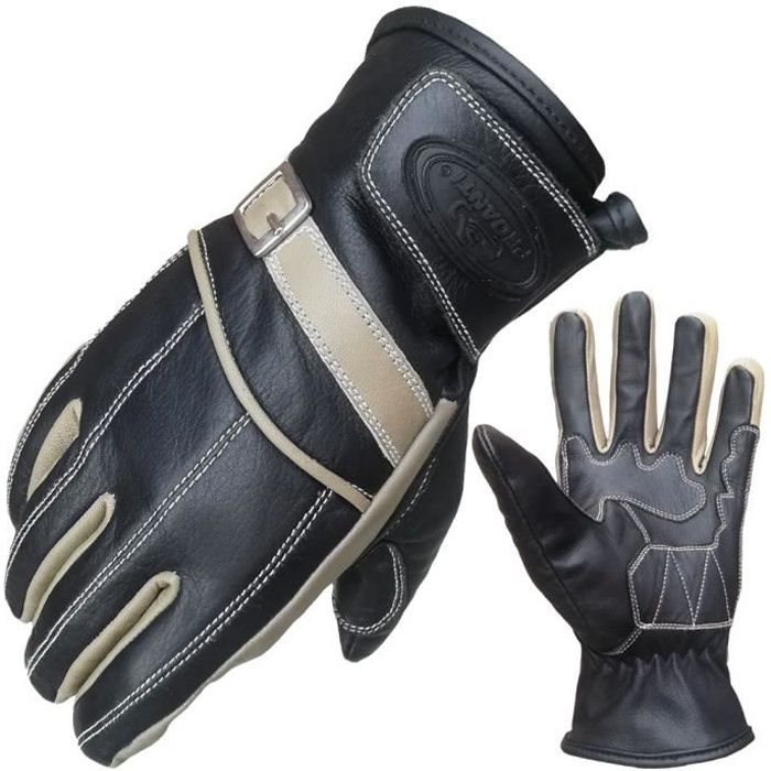 Gants moto d'été de cuir Chopper de PROANTI
