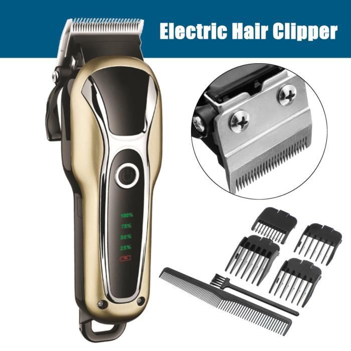 Électrique Tondeuse Cheveux et Barbe sans fil coiffure Ecran LED