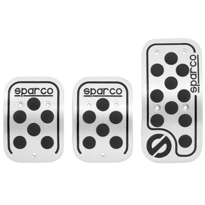 Sparco Racing Pédale noirs de caoutchouc - SPC0406BK