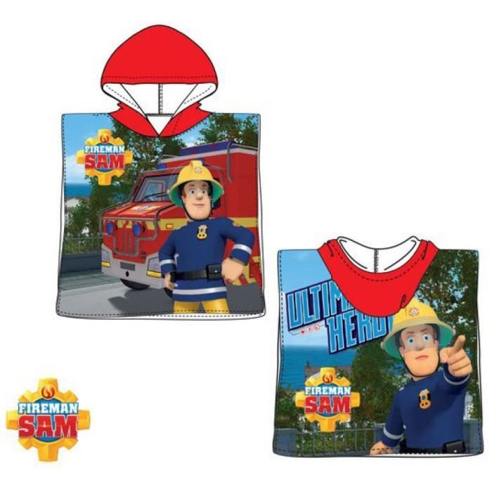 Poncho de Bain ou de Plage Sam le pompier