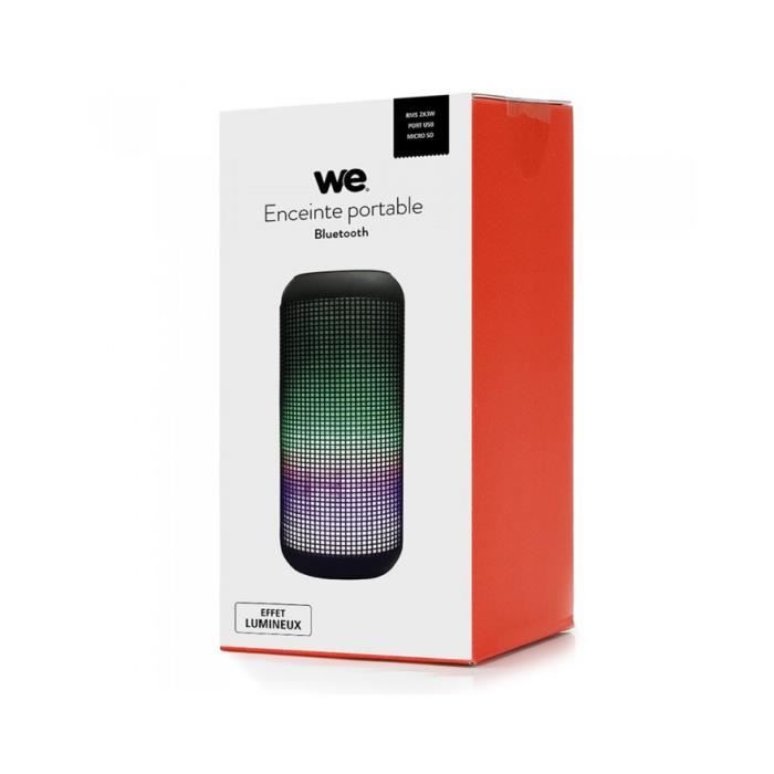 Enceinte bluetooth portable WE - WEENCBTUSBN Noir