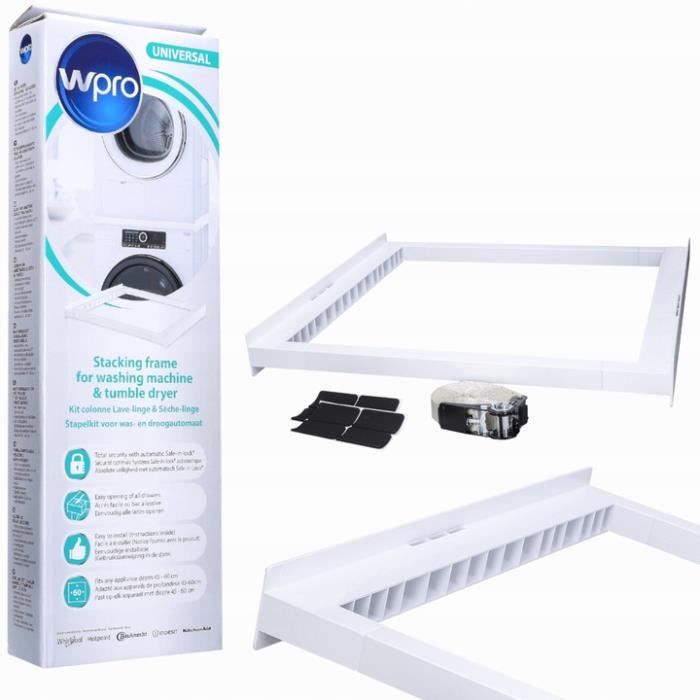 WPRO KCL103 connecteur universel pour sèche-linge et lave-linge 60x60 cm