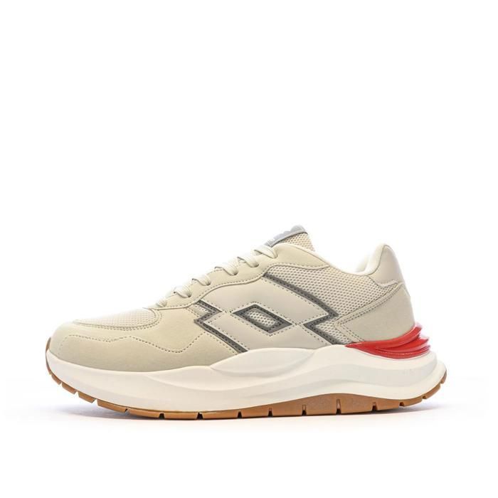 Lotto Baskets Beige/Blanche Homme Lotto Twenty6