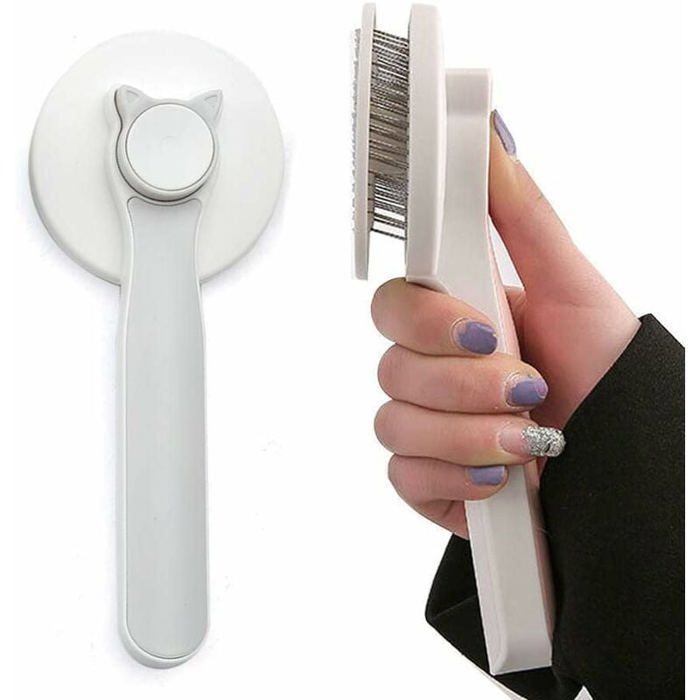 Comparer les prix de Brosse Autonettoyante pour Chats et Chiens Accessoire de Toilettage Facile pour Poils Longs ou Courts PZCC