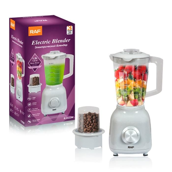 Mixeur Blender Multifonctionnel Broyeur Robot Culinaire Blender Smoothie Fruits pour Smoothie Milk-shake Fruits Puissant 350W