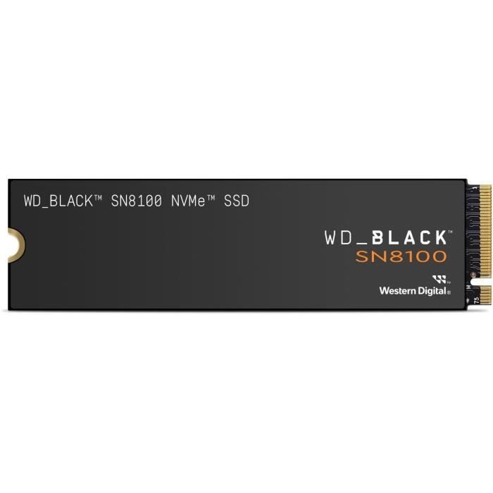 WESTERN DIGITAL – WDS100T1X0M – SSD Interne – Black – SN8100 – NVMe – 1 To
