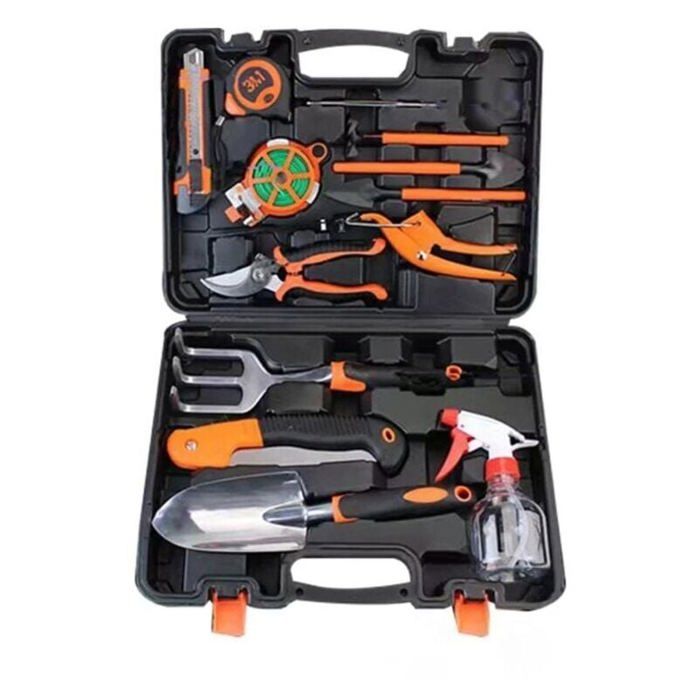 14 Pcs kit outils du jardinier Jardinage en Acier Inoxydable