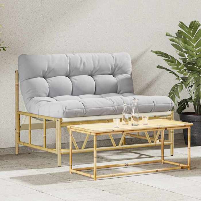 vidaXL Banc de jardin avec coussin 110x80x71 cm en acier