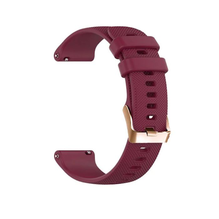 ®TONLRGY Bracelet de rechange compatible avec les montres connectées Garmin Venu Sq 2 Plus Vivoactive 4S Bordeaux 20 mm