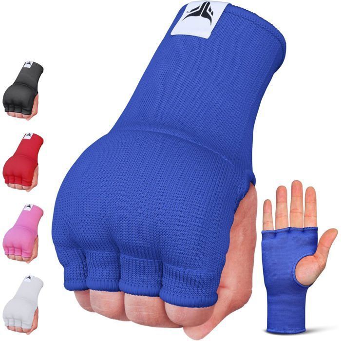 Sous Gants RDX Gel Bandes Boxe , 75CM Longue Poignet, Mitaine MMA Muay Thai, Élastiqué Rembourré Protege Main Arts Martiaux Sparring Protecteur De Poing, Boxing Inner Gloves Hand Wraps, Gants De Frappe