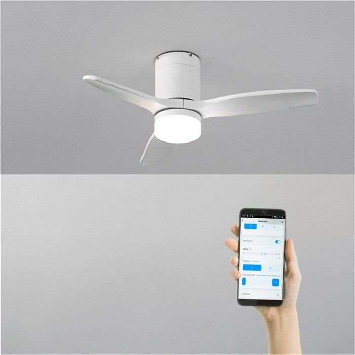 Ventilateur de plafond - Create - Avec lumière - Silencieux - Fonction été/hiver - Wi-Fi - Create