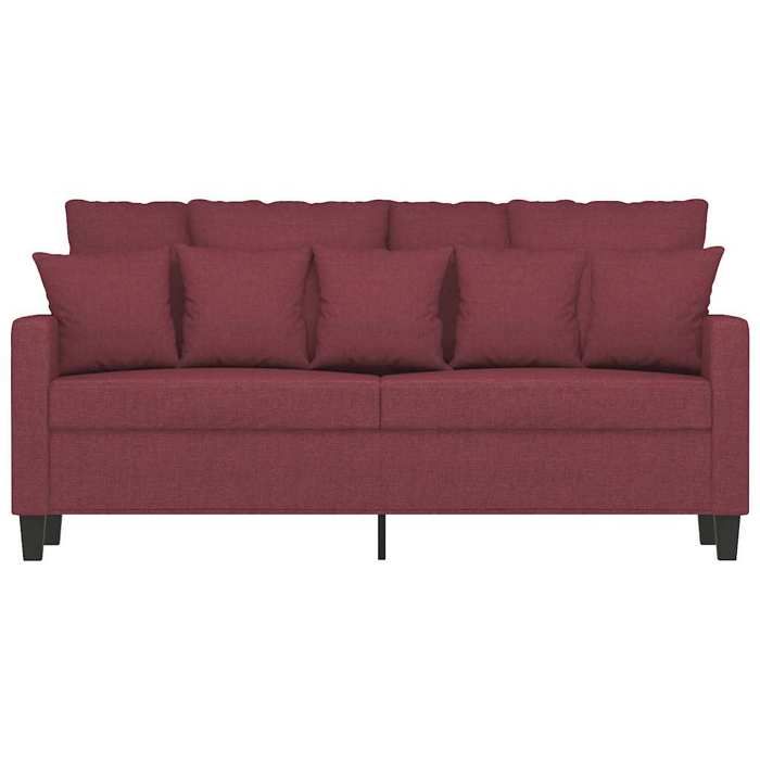 Canapé à 2 places - NANAS - Sofa-2 PERSONNES - Loveseat - Rouge bordeaux 140cm Tissu C5921883