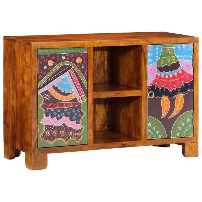 {Multicolore}Buffet bahut - Moderne-design - bois dingénierie - multicolore - 2 portes - Pour salon - 90x35x60 80rtc80g