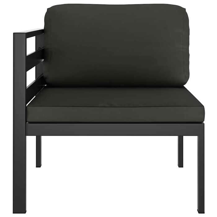 Siège de balcon - HAOSHOP - Canapé dangle sectionnel avec coussins Aluminium Anthracite&01_66807