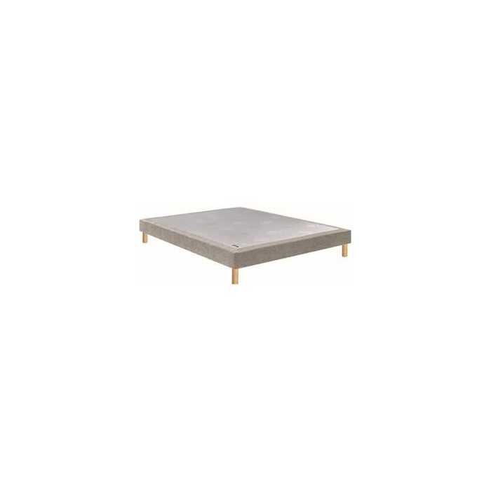 Sommier tapissier Epeda Noyer Grege 160x200 Confort ferme