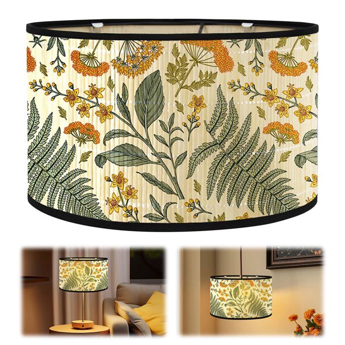 Abat jour en tissu abat jour pour lampe suspendue abat jour tambour 30 x 30 x 20cm abat jour de table pour lampe de table abat jour