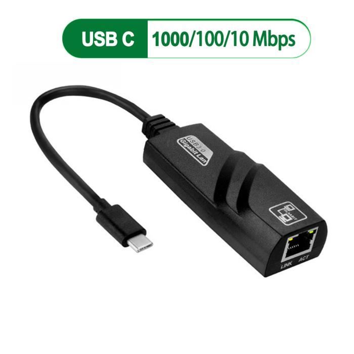 ADAPTATEUR USB 3.0 vers Ethernet RJ45 - Carte Réseau Gigabit pour PC