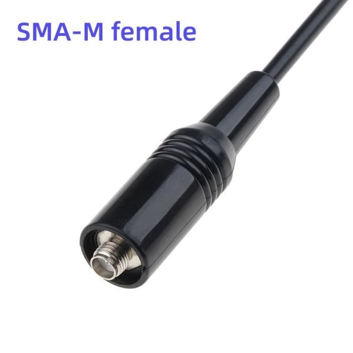 Antenne Télescopique SMA Double Bande Pour Talkie-walkie Baofeng (BF-888S, UV-5R, Etc.) - 144/430 MHz, 15W