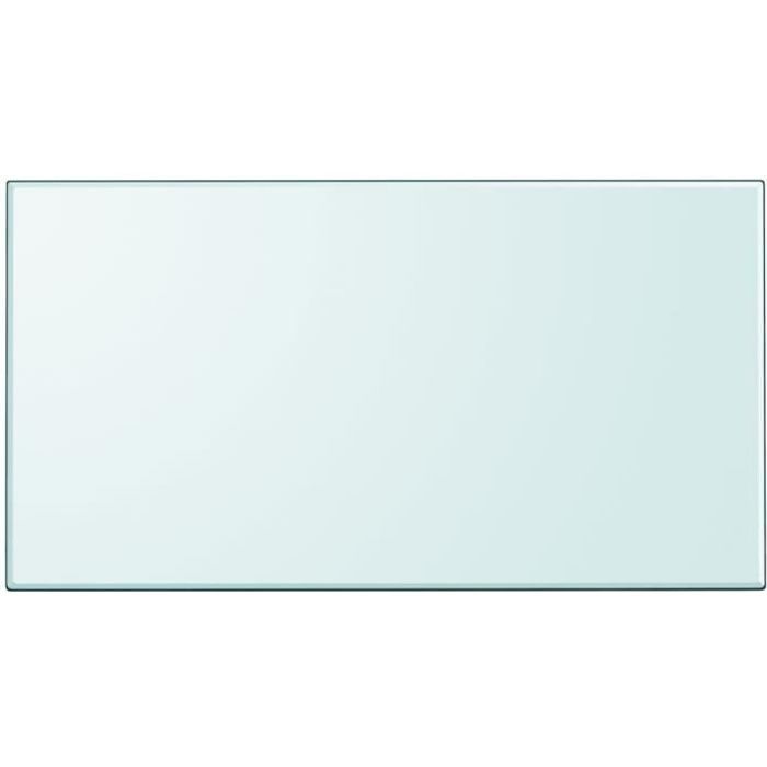 Dessus de table rectangulaire en verre trempé - Marque - Modèle - Transparent - Verre - 1200 x 650 mm - 8 mm