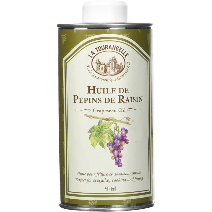 , Huile de Pépins de Raisin Goût neutre Idéale pour les cuissons à
