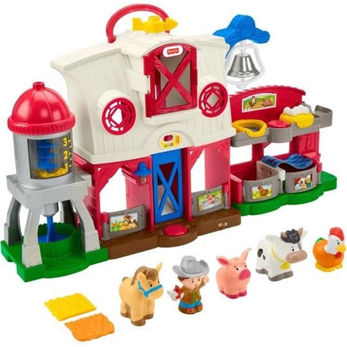 Fisher-Price - La ferme Little People - Jouet éducatif pour bébé dès 12 mois - GXF15