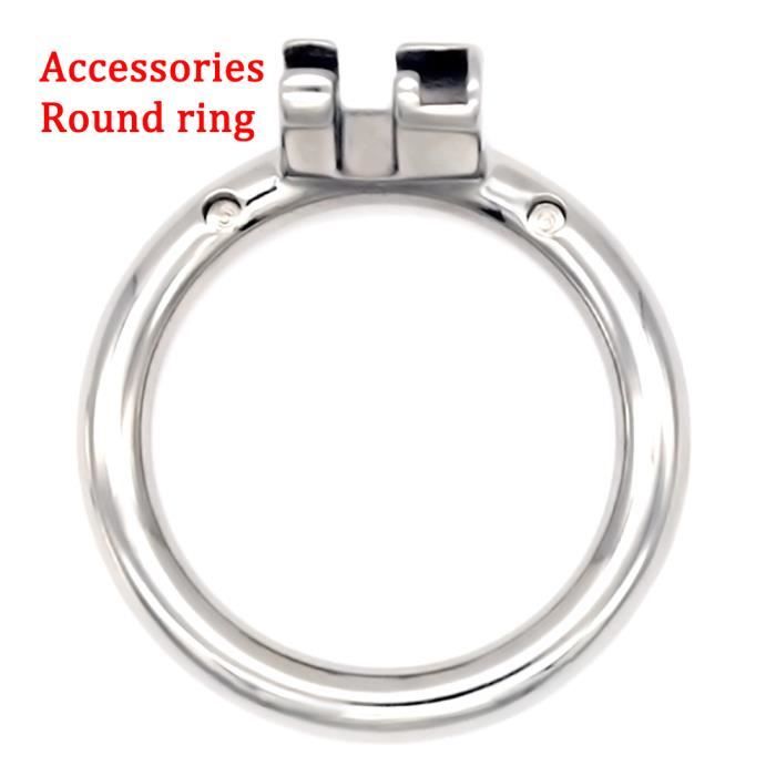 Cage De Chasteté SMALL 4 Anneaux - Marque COBRA, ABS Noir, Dispositif De Soumission Homme