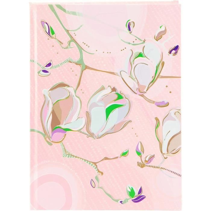 Carnet De Croquis Pink Pig A4 - 35 Feuilles Papier Blanc 150g/m² - Couverture Tissu, Reliure Spirale - 9