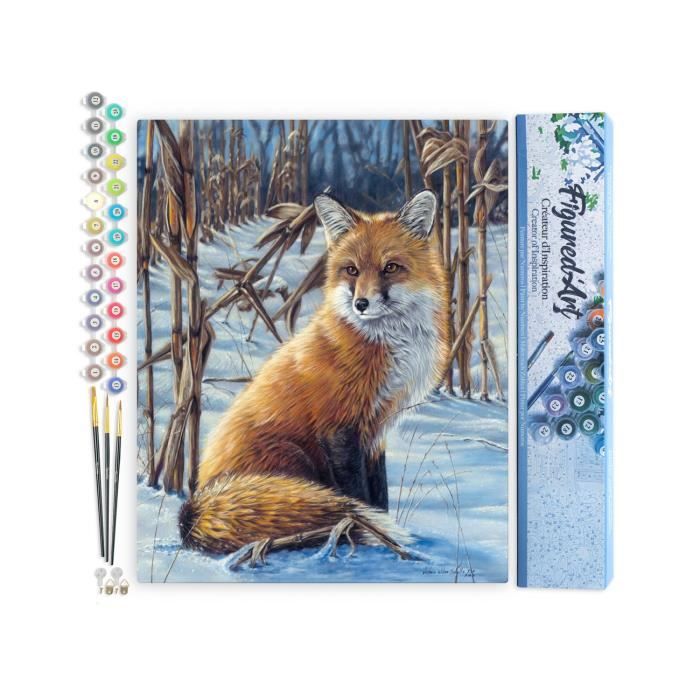 Creativ Coffret de peinture au numéro Chien & Renard sur