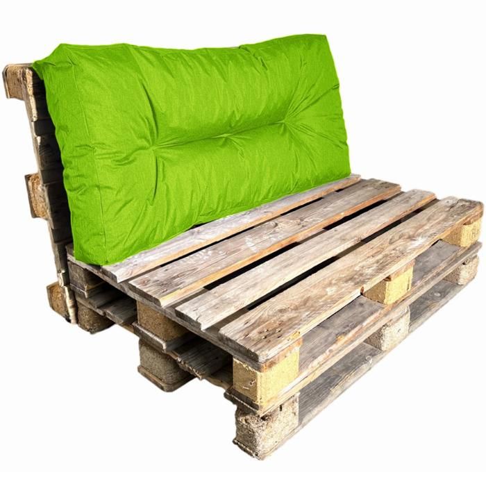 Coussin Palette - 120x60 cm - Bananair - Vert Fabriqué en France Coussin Palette - 120x60 cm - Bananair - Vert Fabriqué en France