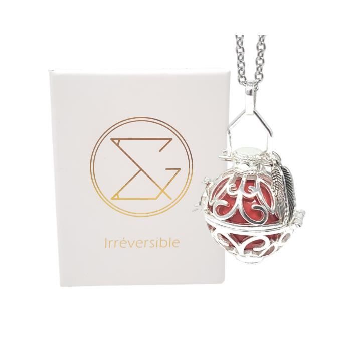 Bola De Grossesse Cage Argent Avec Chaine Wendy Ailes D Ange Bille Rouge Plaquee Argent Coffret Cadeau Femme Enceinte Cdiscount Puericulture Eveil Bebe