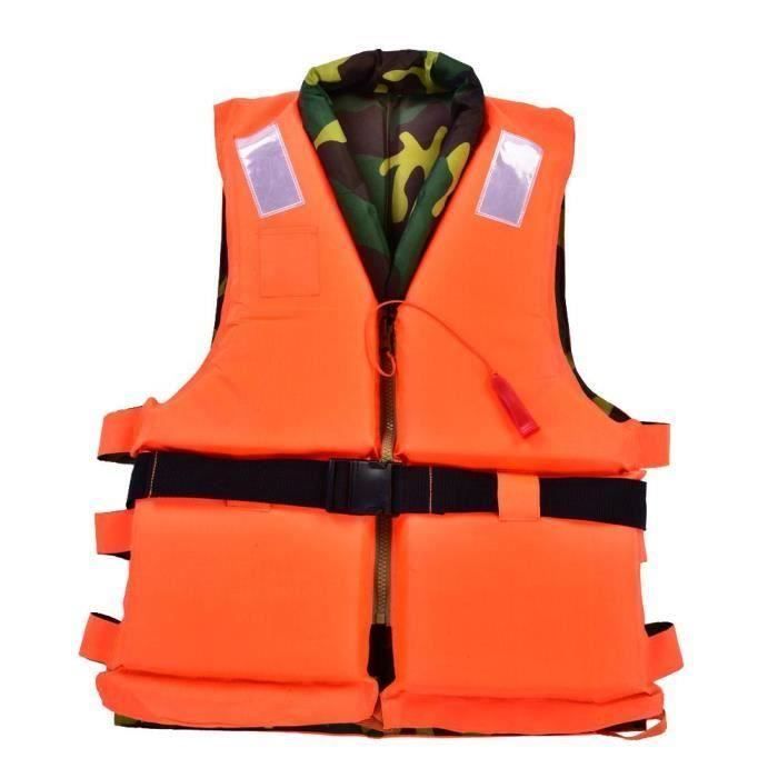 AZHUI Float Gilet Adulte Enfant Gilet de Sauvetage Veste Natation Bateau D/érive Gilet de Sauvetage avec sifflet Parfait for Les Sports Nautiques Tailles S-XXXL Color : Blue 3XL