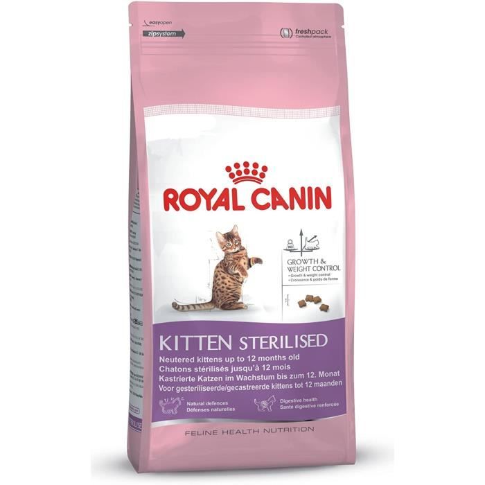 Nourriture Pour Chats Royal Canin Chatons Sterilises De 6 A 12 Mois 400g 300 Cdiscount