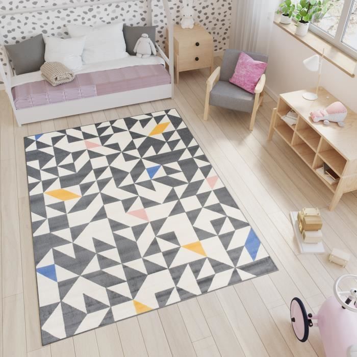 Tapiso Tapis De Chambre Enfant Bebe Ado Moderne Geometrique Blanc Gris Jaune Jeu Doux Resistant 1 X 170 Cm Cdiscount Maison Tapiso Tapis De Chambre Enfant Bebe Ado Moderne Geometrique Blanc Gris Jaune Jeu Doux Resistant 1 X 170 Cm Cdiscount Maison