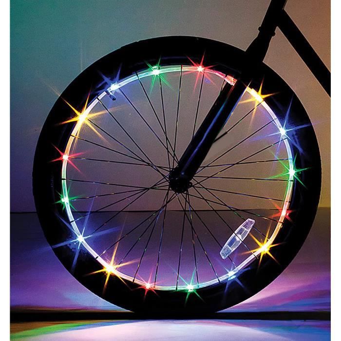 Lampe LED vélo, Accessoire pour roue de vélo, pour 1 roue - Cdiscount Sport