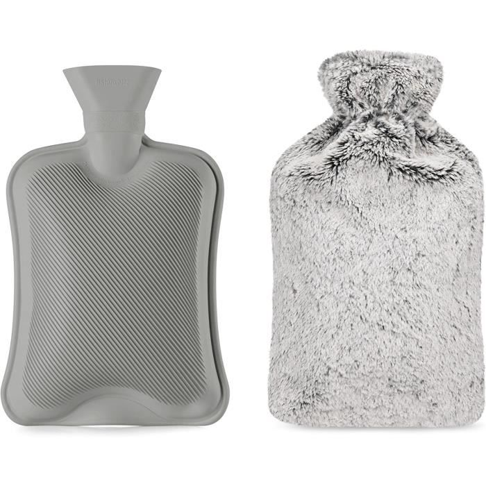 ETO- sac d'eau chaude douce Bouillotte en peluche de 1000ml, bouteille  d'eau chaude à Texture antidérapante creatifs parure Blanc - Cdiscount  Santé - Mieux vivre