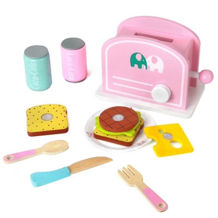 Yoptote Ustensiles De Cuisine Enfant Grille Pain Bois Accessoire Cuisine Jeu Dimitation Enfant Jouet Machine A Pain Petit Deje