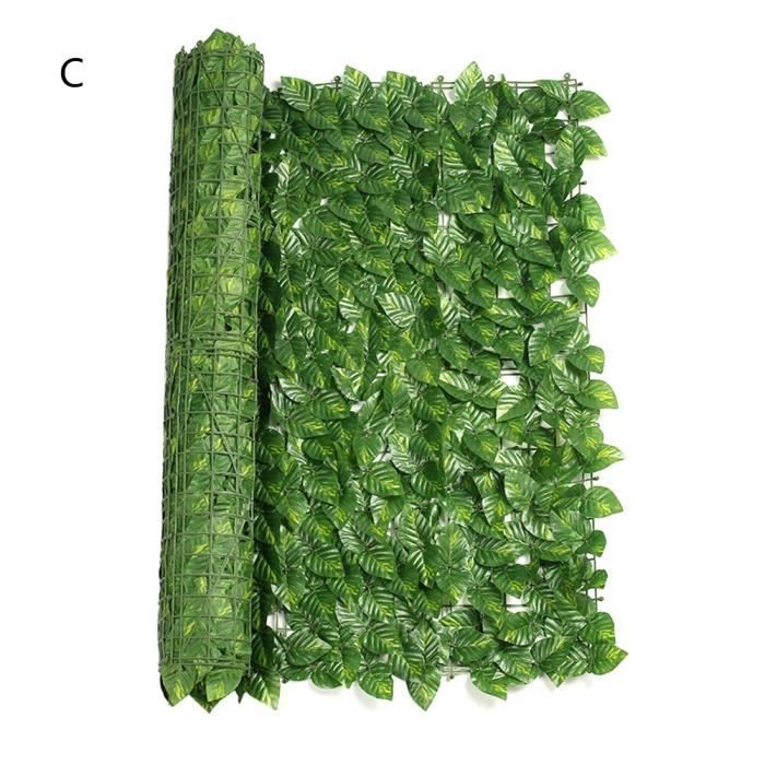 Clôture Brise-vue Artificielle - Plantes Grimpantes Décoratives Pour Jardin Et Balcon