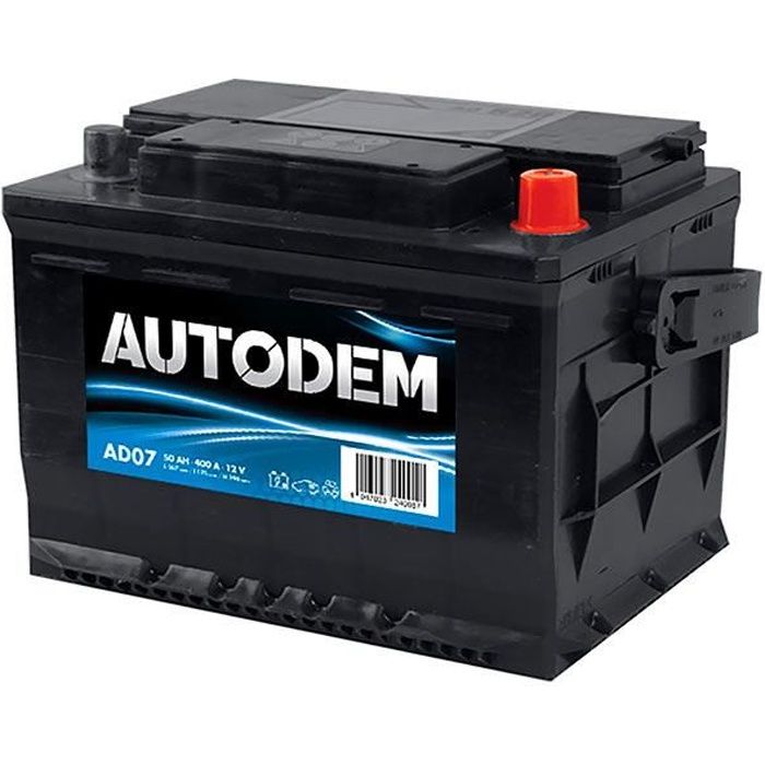 Batterie Autodem Autodem AD07 52Ah 370A - 4047023240057 - Cdiscount Auto