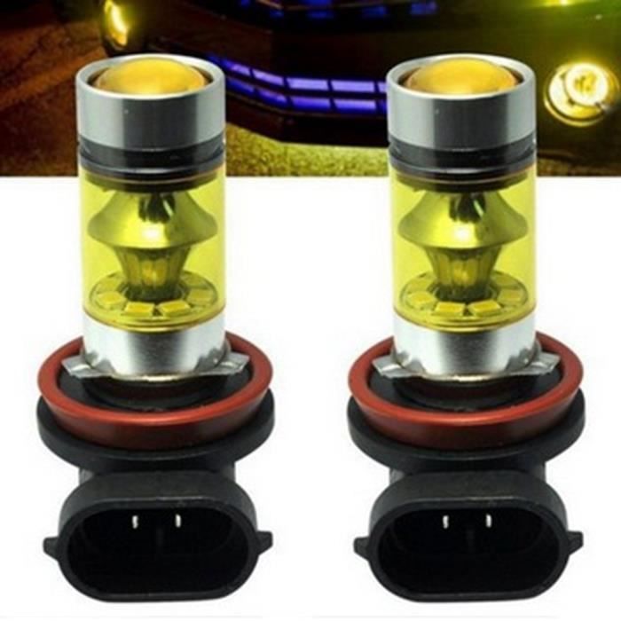 2PCS Ampoule De Brouillard LED H8 H11 H16 6000K Blanc 200W 21*2835 SMD - Auto