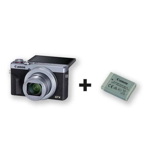 Canon PowerShot G7X Mark III argent + batterie de rechange - 3638C014