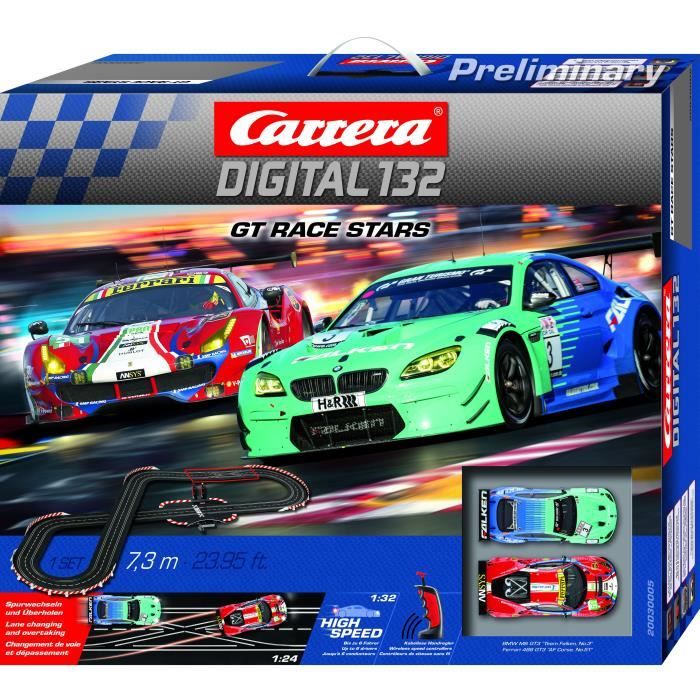 Carrera DIGITAL 132 30005 Coffret GT Race Stars Cdiscount Jeux Jouets