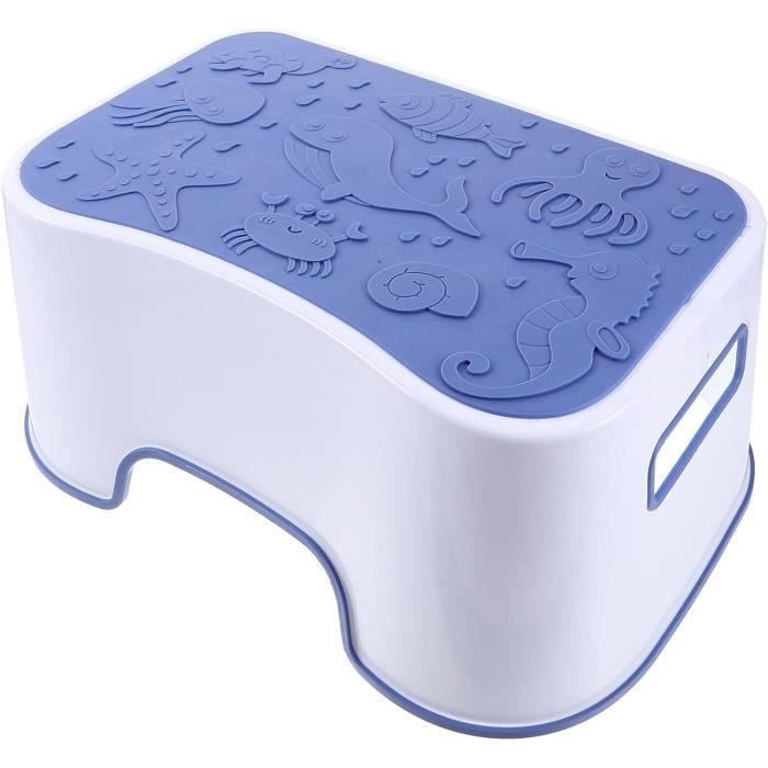 Repose-pieds De Toilette Pliable - Double Antidérapant, Position 35° Pour Selles Saines - Gris Ou Kaki - 41,5 X 25 Cm