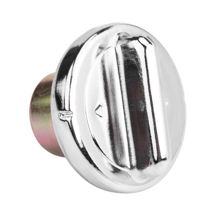 Bouchon Réservoir Carburant Scooter GY6 | Alliage Aluminium Argenté | Diamètre ~5,5 Cm | Anti-rayures, Remplacement Direct