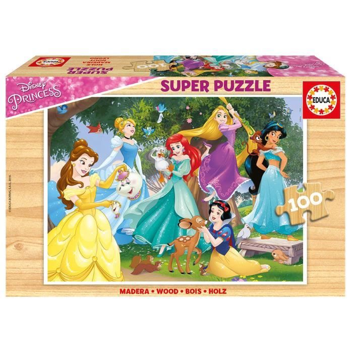 Puzzle en bois Disney Princesses 100 pièces - Educa