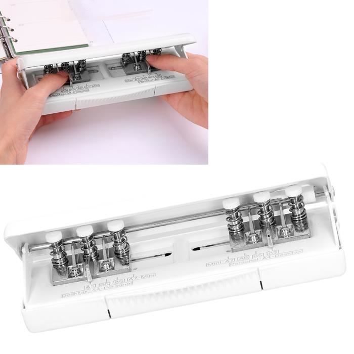 HURRISE Mini Machine à Relier Machine à Relier à Spirale Avec Perforateur à 6 Trous Pour A4 A5