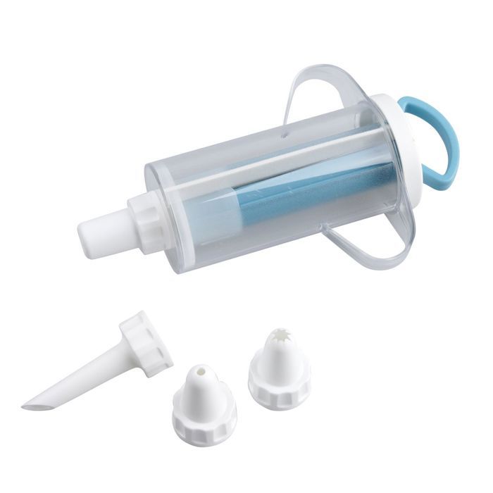 Seringue à Pâtisserie En Acier Inoxydable – Réutilisable – Pour Garnir Gâteaux, Choux, Etc.